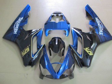 Blue and Black 06-08 Triumph Daytona 675 Fairings