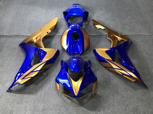 Blue and Gold 06-07 Honda CBR1000RR Fairings Blue and Gold 06-07 Honda CBR1000RR Fairings