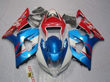 Blue and Red 03-04 Suzuki GSXR 1000 Fairings