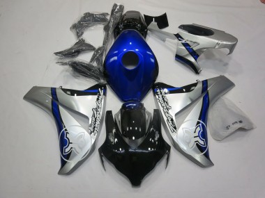 Blue and Silver TBR 06-07 Honda CBR1000RR Fairings