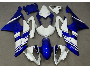 Blue and White Custom OEM Style 08-16 Yamaha R6 Fairings