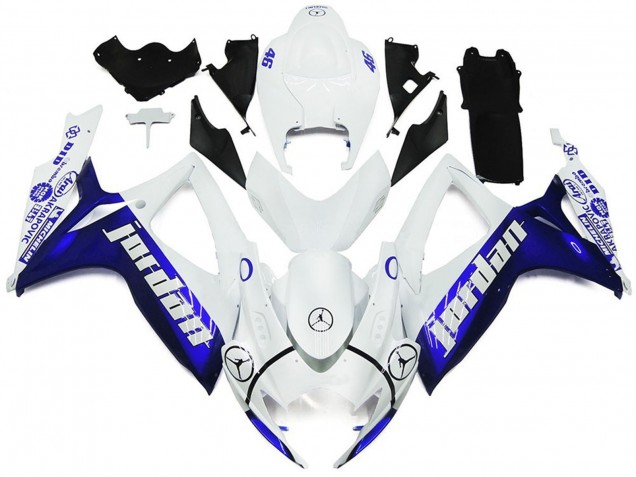 Blue and White Jordan Gloss Style 06-07 Suzuki GSXR 600-750 Fairings Blue and White Jordan Gloss Style 06-07 Suzuki GSXR 600-750 Fairings