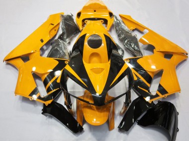 Bright Orange & Gloss Black Design 05-06 Honda CBR600RR Fairings