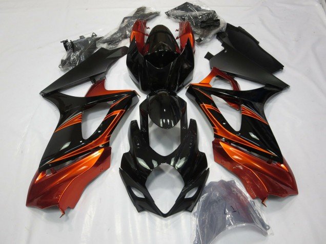Burnt Orange and Black 07-08 Suzuki GSXR 1000 Fairings Burnt Orange and Black 07-08 Suzuki GSXR 1000 Fairings
