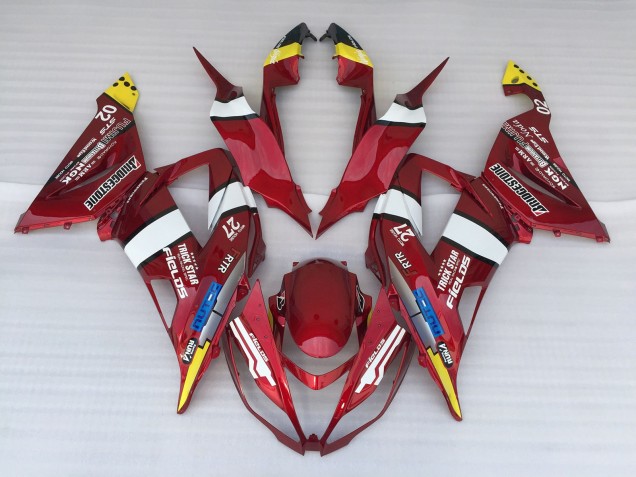 Candy Apple 13-18 Kawasaki ZX6R Fairings