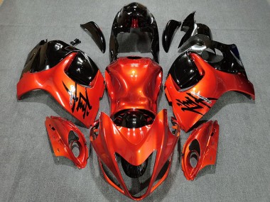 Candy Orange & Gloss Black 08-20 Suzuki GSXR 1300 Hayabusa Fairings