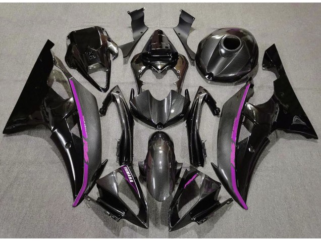 Carbon Fiber & Pink 08-16 Yamaha R6 Fairings Carbon Fiber & Pink 08-16 Yamaha R6 Fairings