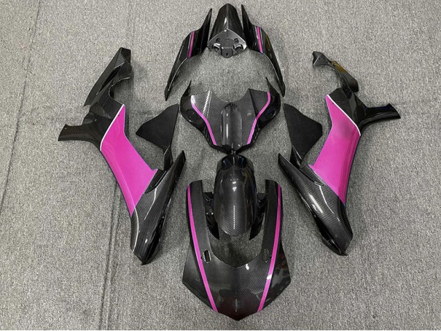 Carbon Fiber & Pink 15-19 Yamaha R1 Fairings Carbon Fiber & Pink 15-19 Yamaha R1 Fairings