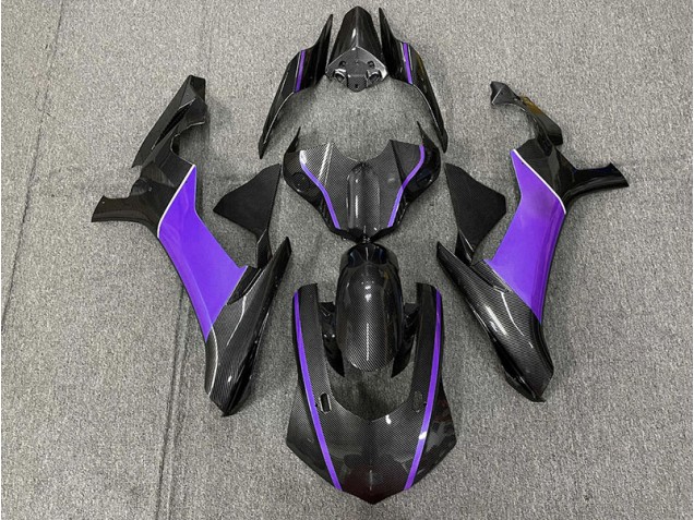 Carbon Fiber & Purple 15-19 Yamaha R1 Fairings Carbon Fiber & Purple 15-19 Yamaha R1 Fairings