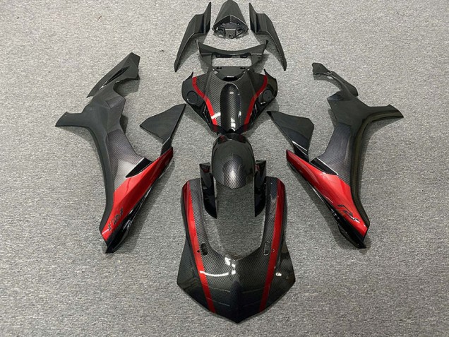 Carbon Fiber Style & Red 15-19 Yamaha R1 Fairings Carbon Fiber Style & Red 15-19 Yamaha R1 Fairings