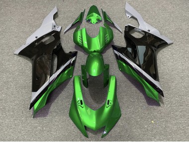 Cement Black and Green 17-21 Yamaha R6 Fairings
