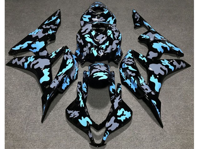 Custom Camo Blue 07-08 Honda CBR600RR Fairings Custom Camo Blue 07-08 Honda CBR600RR Fairings