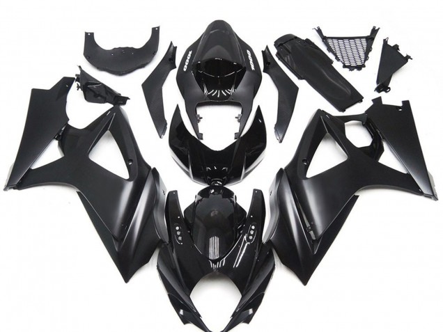 Custom Matte Black Slick 07-08 Suzuki GSXR 1000 Fairings Custom Matte Black Slick 07-08 Suzuki GSXR 1000 Fairings