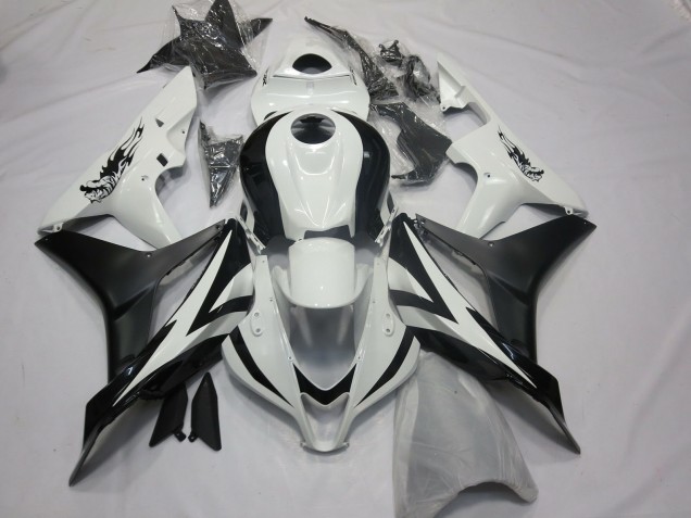 Custom OEM Style White and Black 07-08 Honda CBR600RR Fairings Custom OEM Style White and Black 07-08 Honda CBR600RR Fairings