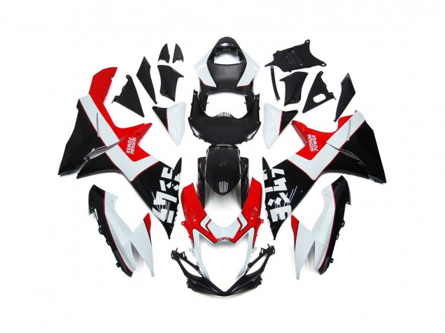 Custom Red and Black with Logos 11-24 Suzuki GSXR 600-750 Fairings Custom Red and Black with Logos 11-24 Suzuki GSXR 600-750 Fairings