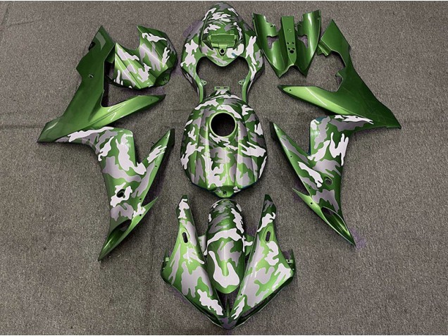 Dark Green Camo 04-06 Yamaha R1 Fairings Dark Green Camo 04-06 Yamaha R1 Fairings