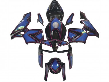 Deep Blue & Pink Outline 05-06 Honda CBR600RR Fairings