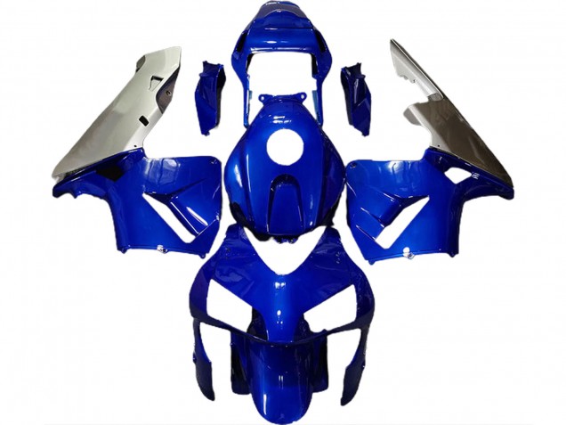 Deep Blue & Silver 03-04 Honda CBR600RR Fairings Deep Blue & Silver 03-04 Honda CBR600RR Fairings