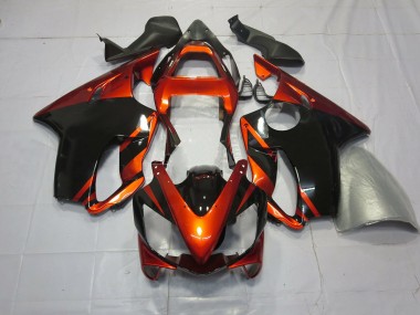 Deep Orange and Black 01-03 Honda CBR600 F4i Fairings