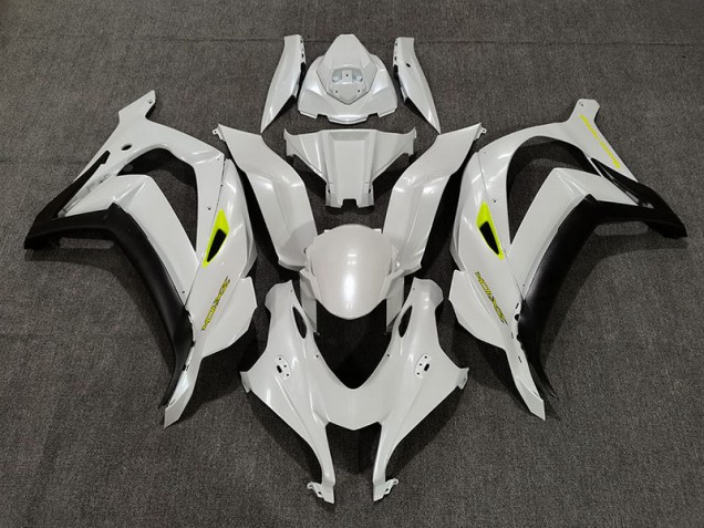 Deep Pearl White 16-19 Kawasaki ZX10R Fairings Deep Pearl White 16-19 Kawasaki ZX10R Fairings