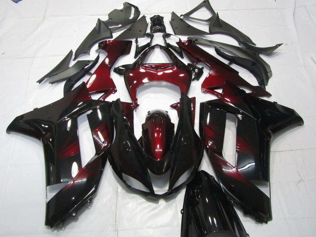 Deep Red 07-08 Kawasaki ZX6R Fairings Deep Red 07-08 Kawasaki ZX6R Fairings