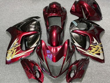Deep Red & Gold 08-20 Suzuki GSXR 1300 Hayabusa Fairings