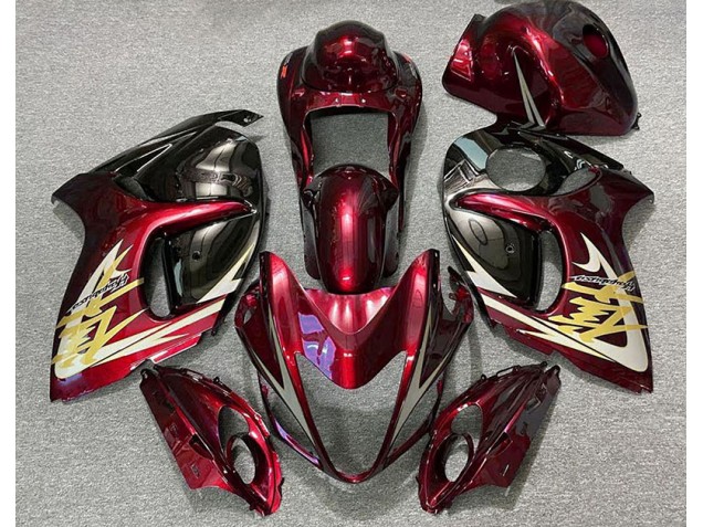Deep Red & Gold 08-20 Suzuki GSXR 1300 Hayabusa Fairings Deep Red & Gold 08-20 Suzuki GSXR 1300 Hayabusa Fairings