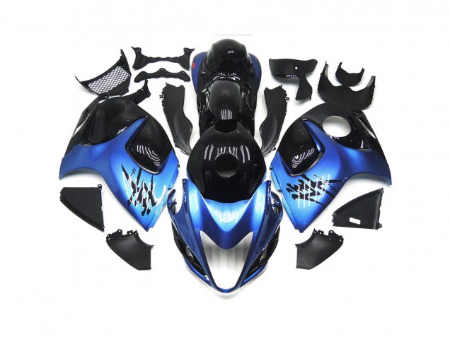 Deep blue with Black Custom 08-20 Suzuki GSXR 1300 Hayabusa Fairings Deep blue with Black Custom 08-20 Suzuki GSXR 1300 Hayabusa Fairings