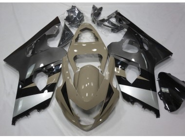 Desert Tan and Silver 04-05 Suzuki GSXR 600-750 Fairings
