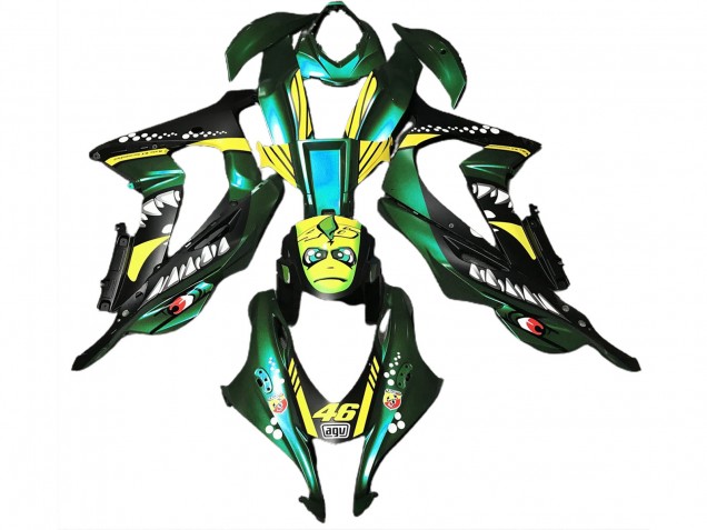 Forest Green Shark 16-19 Kawasaki ZX10R Fairings Forest Green Shark 16-19 Kawasaki ZX10R Fairings