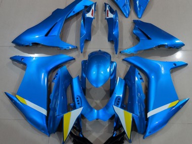 Full Gloss Light Blue 11-24 Suzuki GSXR 600-750 Fairings
