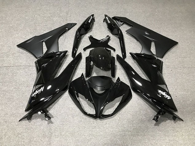 Gloss Black 09-12 Kawasaki ZX6R Fairings Gloss Black 09-12 Kawasaki ZX6R Fairings