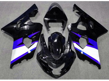 Gloss Black & Blue 04-05 Suzuki GSXR 600-750 Fairings
