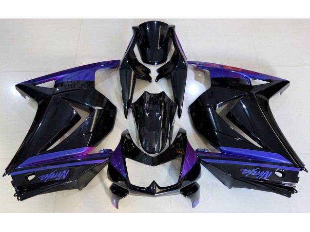 Gloss Black & Blue 08-12 Kawasaki Ninja 250 Fairings Gloss Black & Blue 08-12 Kawasaki Ninja 250 Fairings