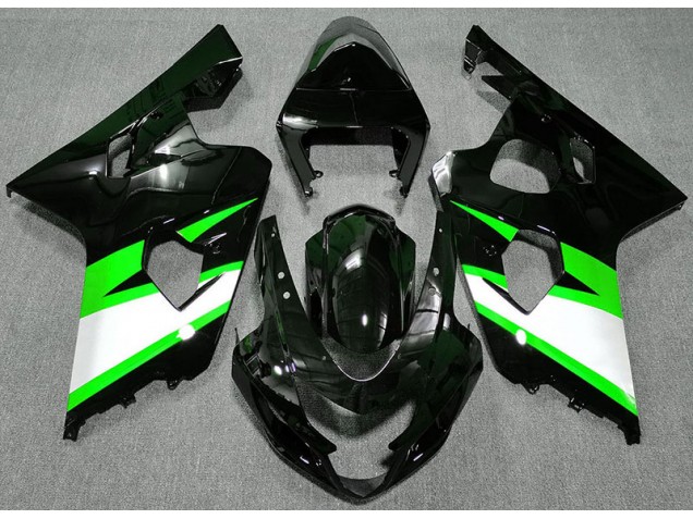 Gloss Black & Green 04-05 Suzuki GSXR 600-750 Fairings Gloss Black & Green 04-05 Suzuki GSXR 600-750 Fairings