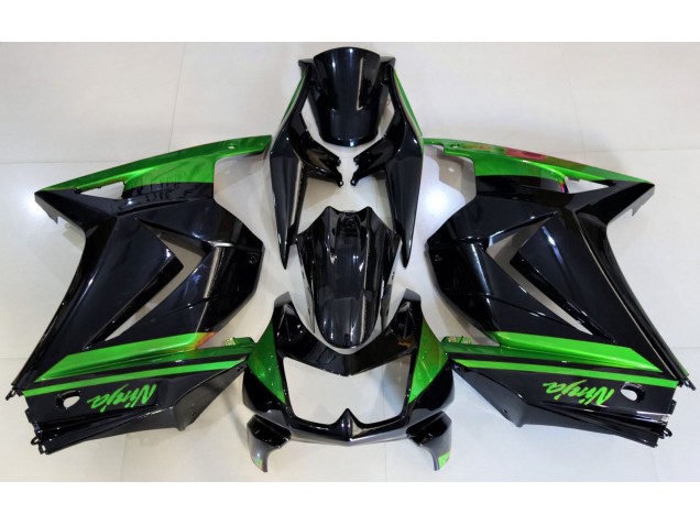 Gloss Black & Green 08-12 Kawasaki Ninja 250 Fairings Gloss Black & Green 08-12 Kawasaki Ninja 250 Fairings