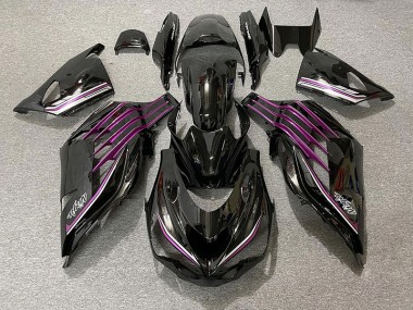 Gloss Black & Pink 12-21 Kawasaki ZX14R Fairings