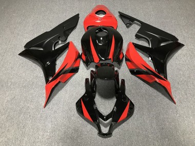 Gloss Black & Red 07-08 Honda CBR600RR Fairings