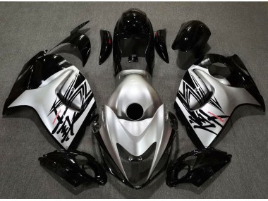 Gloss Black & Silver Design 08-20 Suzuki GSXR 1300 Hayabusa Fairings