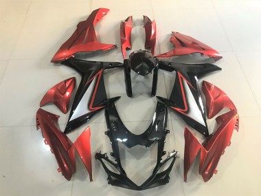 Gloss Black & Vibrant Orange 11-24 Suzuki GSXR 600-750 Fairings