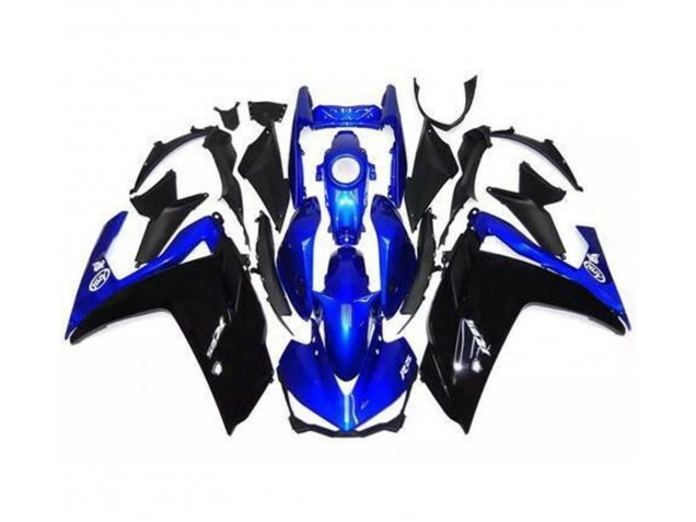 Gloss Black and Blue 15-18 Yamaha R3 Fairings Gloss Black and Blue 15-18 Yamaha R3 Fairings
