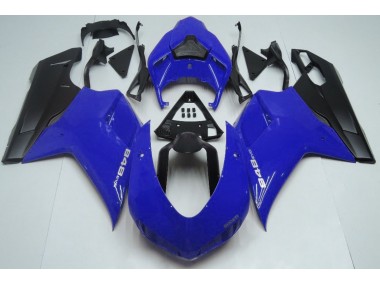 Gloss Blue & Black 07-14 Ducati Ducati 848 1098 1198 Fairings