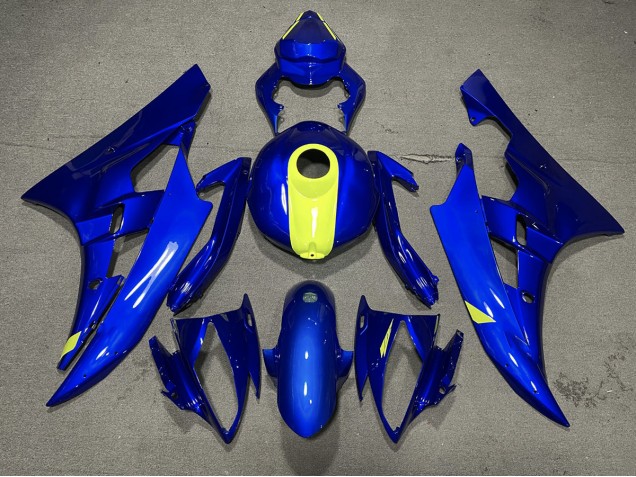 Gloss Blue & High Vis Yellow 06-07 Yamaha R6 Fairings Gloss Blue & High Vis Yellow 06-07 Yamaha R6 Fairings