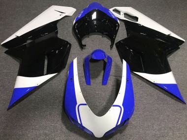 Gloss Blue White and Black 07-14 Ducati Ducati 848 1098 1198 Fairings