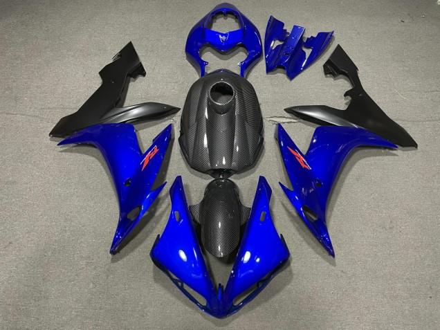 Gloss Blue and Carbon Fiber Style 04-06 Yamaha R1 Fairings Gloss Blue and Carbon Fiber Style 04-06 Yamaha R1 Fairings