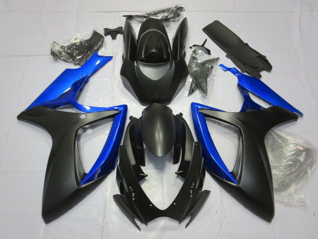 Gloss Blue and Matte Black 06-07 Suzuki GSXR 600-750 Fairings Gloss Blue and Matte Black 06-07 Suzuki GSXR 600-750 Fairings