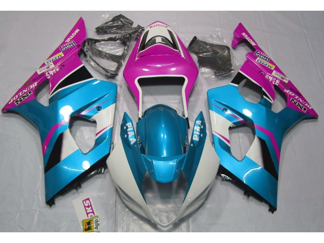 Gloss Blue and Pink 03-04 Suzuki GSXR 1000 Fairings Gloss Blue and Pink 03-04 Suzuki GSXR 1000 Fairings