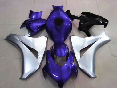 Gloss Blue and Silver 08-11 Honda CBR1000RR Fairings