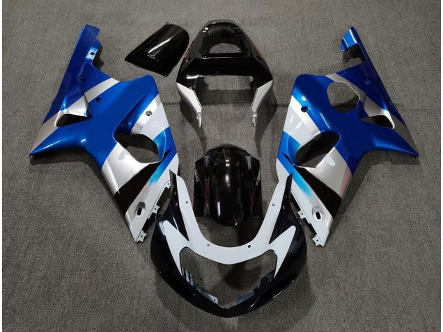 Gloss Blue and Silver OEM 00-02 Suzuki GSXR 1000 Fairings Gloss Blue and Silver OEM 00-02 Suzuki GSXR 1000 Fairings