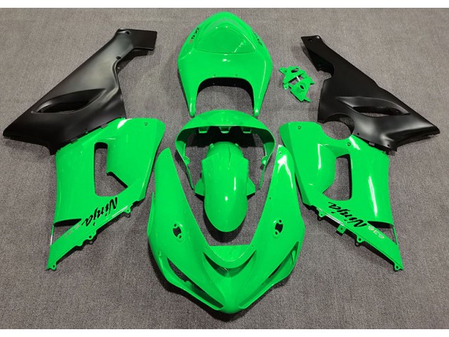 Gloss Green 05-06 Kawasaki ZX6R Fairings Gloss Green 05-06 Kawasaki ZX6R Fairings